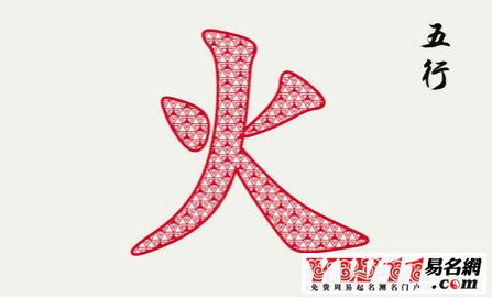 五行为火的字